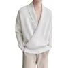 Herensweaters Diepe V-hals Mode Trui Herfst Gebreid Effen Kleur Heren Truien met lange mouwen Koreaanse trui Winter