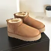 Klasyczne Australia Buty Tasman Kapcieczki Tazz Fur Slajdy Ultra Mini Shearling Platforma Snow Bot Slip-On Les Petites Suede Wool Woly Womens Designer Booties