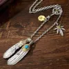 Feather Necklace Goroo Takahashi Designer Luxury Men's Necklace Women's Sweater Chain Fashion Star Same Style