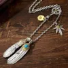 Feather Necklace Goroo Takahashi Designer Luxury Men's Necklace Women's Sweater Chain Fashion Star samma stil