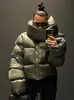 Damen-Daunenparkas, Winter, lässig, Schwarz, übergroß, Blasenmantel für Damen, 2022, modisch, Reißverschluss, Schalkragen, kurze Pufferjacken, grüner Parka, Streetwear, J230922