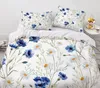 Set di biancheria da letto Flower Design Biancheria da letto 3D Set copripiumino bianco Copripiumini floreali Federa King Queen Twin Biancheria da letto nordica 230921