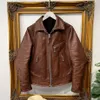 Men s Leather Faux Uncoated Vegetable Tanned Cowhide Mulholland Japanese Vintage 1930 Lapel Biker Jacket 230922