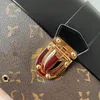 Borsa classica di alta qualità di design di lusso borsa con cerniera portafoglio One Handle borse per cosmetici moda donna borse con frizione Borsa libera la nave