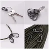 Keychains 5pcs Mini Carabiners Alloy Metal Mountaineering Buckle Spring Snap Hook Clip Keychain Carabiner Clips Outdoor Camping Multi Tool