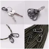 Schlüsselanhänger 5pcs Mini Carabiners Legierung Metall Mountaineering Schnalle Feder Snap Hook Clip Keychain Carabiner Clips Outdoor Camping Multi -Werkzeug