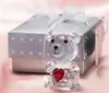 Bomboniera 50 pezzi Orso di cristallo Baby Shower Bomboniere Boy Girl Battesimo Regali Nato Confezione regalo all'ingrosso SN2959
