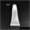 Packaging Bottles Wholesale 10Pcs 5Ml/10Ml Bottle Refillable Empty Cosmetic Tubes Lip Gloss Clear Containers Makeup Tools11 Drop Del Ot5Vb