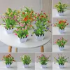 Decoratieve bloemen kunstmatige ingemaakte nep valse planten buiten tuin bruiloft decor vakantie feest thuis in pot