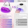 Nail Dryers SUN X12 MAX UV LED Nail Lamp For Manicure 66 Led UV Lamp For Nails Gel Polish Dryer With Smart Sensor Professional Salon Tool 230921