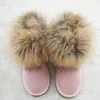 Boots Free Delivery Genuine Cowhide Leather Womens Fur Winter Warm Ankle Classic Snow Various Colors Plus Size 230921