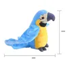 Plush Dolls Children Electric Plush Toys Can Learn To Talk Parrot Fan Wings Repeat Reading Tongue Voice Recording Parrot Dolls For Kid Gift 230922