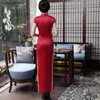 Roupas étnicas Old Shanghai Mxai Cheongsam Vintage Chinês Long Party Evening Dress Oriental Womens Elegante Qipao Vestido 5XL