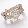 Montres pour femmes Mode Femmes Multicouche Bracelet Quartz Montre Alliage Cristal Amour Lettre Bande Montre-Bracelet Bijoux Cadeaux B88 230921