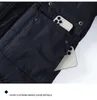Mens Down Parkas Winter Grube Furt Jacket Vintage Luksusowy rozmiar z kapturem lity
