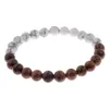 8mm Nieuwe Natuurlijke Houten Kralen strand Armbanden Mannen Zwart Ethinc Meditatie Witte Armband Vrouwen Gebed Sieraden Yoga264M