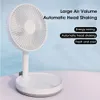 Ventilatore portatile Mini ventilatori da pavimento telescopici pieghevoli ricaricabili USB Mini ventilatori per condizionatore d'aria da campeggio domestico all'aperto 8000mah