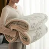 Cobertores Nordic Throw Blanket para cama Cobertores xadrez fofos no sofá Colchas de cor sólida Decorativa King Size Coral Fleece Cobertores HKD230922