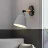 Wall Lamp Room Lights Decor Nordic Bedside Lamps Macaroon Steering Head Wooden Sconce Living Bedroom Reading Lighting