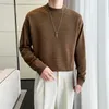 Männer Pullover 2023 Herbst Halb Hohe Kragen Business Wolle Pullover Koreanische In Warm Stricken Mode Trend Pullover 6 Farbe mäntel