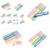 Verktygskniv grossist 2021 EST Mini Office School Student Paper Cutters Candy Colors Mtifunction Package Express DIY Drop Delivery DHXBS