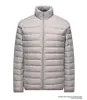 Hommes vers le bas Parkas doudoune légère doublure pour hommes vêtements d'hiver ultra-mince jeunesse court cardigan doublé tendance 230922