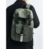 APC Two Color Backpack Nylon Two Color Backpack Trend Green militar