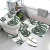 Tapis de bain Tapis de bain antidérapant plante tapis de salle de bain tapis de douche décoratif absorbant tapis de pied entrée baignoire tapis de toilette boho feuille nordique 230922