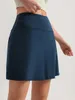 LU-1123 Women Sports Yoga Skirts Workout Shorts Zipper Pleated Tennis Golf Anti lululy Exposure Fiess Short Skirt with Pocket GYM