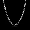 Chaînes en gros 925 collier en argent sterling pour femmes homme mode 5mm boîte chaîne 20 pouces 50 cm de luxe fête de mariage bijoux dame cadeau