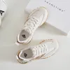 Véritable robe Femmes Somiliss Lace-up Round Toe Suede en cuir patchworksouches Casual Sneakers Designer Brand Chaussures 23092 9317