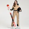 Trajes de esquí Traje de esquí para mujeres Engrosamiento Snowboard Mujeres Monos Invierno A prueba de viento Mono impermeable Ropa Traje de esquí 230922