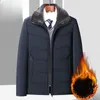 Hommes Down Parkas Mode d'hiver Chaud Plus Velours Mâle Épaissir Casual Polaire Pardessus Hommes Lâches Coton Rembourré Vestes F487 230922