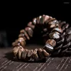 Strand Kalimantan Handarmband med form gamla indonesiska material Eaglewood Buddha pärlor kvinnor män nedsänkt typ trohet