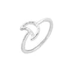 Whole 10pc Lot Hollow Moon Rings Hammered Line Crescent Moon Knuckle Ring Size For Women Girls Fashion Rings R066 Factory Dire293Q