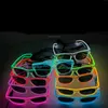 Lunettes lumineuses LED, lunettes de soleil lumineuses, fil EL, néon, fournitures de fête, cadeaux de fête pour enfants et adultes