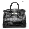 Designer väskor handväskor St. Orchid Crocodile Leather Womens Bag mode atmosfär en axel messenger handväska har logooqwf