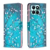 Mönster Fall för Huawei Mate 60 P50 Honor X6A 90 X50i Pro Plus Lite Wallet Leather Flower Phone Case Colorful