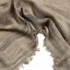 Écharpes d'hiver européennes et américaines pour hommes, écharpe en coton et lin teint en fil rayé, écharpe longue avec pompon, accessoires masculins Bufanda 230922