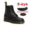 Doc Martens Designer Botas Curtas Dr Martins Mens Mulheres Marten Couro Verde Marrom Inverno Neve Botas Australianas Clássico 8 Olhos Sapatos Preto Branco Bota Plataforma