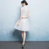 Etnische kleding prachtige kant dames cheongsam vintage sexy dames dagelijks qipao vestidos klassieke Chinese stijl jurk elegante zomer gewaad toga