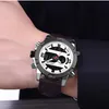 luxe SMAEL flambant neuf montres de sport étanche véritable double affichage montres à quartz grand cadran mode cool homme 1320 numérique Wa275C