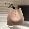 Mode Femmes LE5A7 Rose Hobo Sac à bandoulière Sac Seau Fourre-tout de luxe Sac à main Homme Bourse Portefeuille Crossbody Designer Lady Véritable Embrayage en cuir Noir Sacs sous les bras