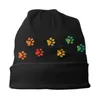 Beanie/Skull Caps Berets Colorful Dog Bonnet Hats Cool Knit Hat For Women Men Warm Winter Skullies Beanies Caps x0922