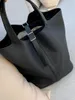 Дизайнерские сумки-тоут Pocotin Lock Корзина для овощей Классическая сумка ручной работы Лучшее качество из мягкой воловьей кожи Женские сумки Новые в петле Real