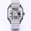 Hollow Mens Watch Waterproof Fully Automatic Mechanical Designer Sapphire Stainless Steel Strap 40mm Roman Dial