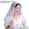 Bridal Veils Chapel Zasłona Mantilla łacińska masowa masowa haftowa głowa ering koronkowy szalik krawędzi do potwierdzenia