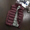 Men's Vests Mens Down Vest Jacket Warm Jackets Puffer Sleeveless Winter Waterproof Zipper Coat Autumn Stand-up Collar Casual Waistcoat