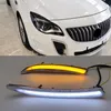 2PCS CAR LED DRL لـ BUICK Regal GS OPEL Insignia 2010 2011 2012 2013 2014 2015 2016 Daytime Running Light مع Turn Signal305e