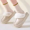 Slippers Nonslip Pattern Heel House Girls Winter Fur Keep Warm Plush Bedroom Ladies Cotton Shoes Home Women Fluffy 230921